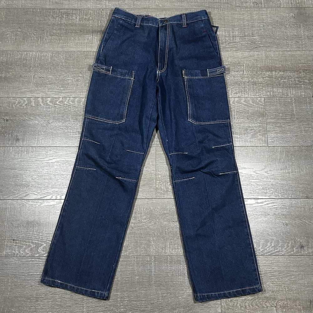 Reliq Industries Carpenter Jeans Men's 32x32 Workwear Denim Pants NWT - Picture 2 of 7